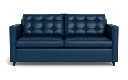 Wallace 52" Leather Twin Sleeper Sofa - TRIBECA COBALT