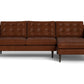 Wallace Leather Right Chaise Sectional
