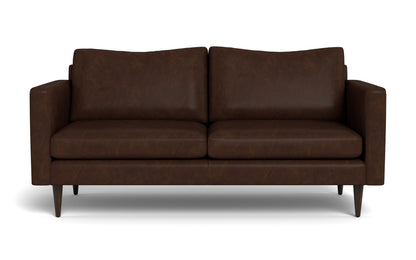 Wallace Leather Untufted Apartment Sofa