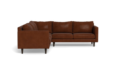 Wallace 102" Leather Untufted Corner Sectional - EVER-LAST LEVERAGE