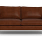 Wallace Leather Untufted Loveseat