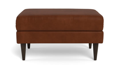 Wallace Leather Untufted Ottoman