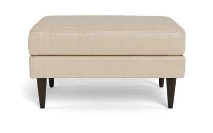 Wallace Leather Untufted Ottoman