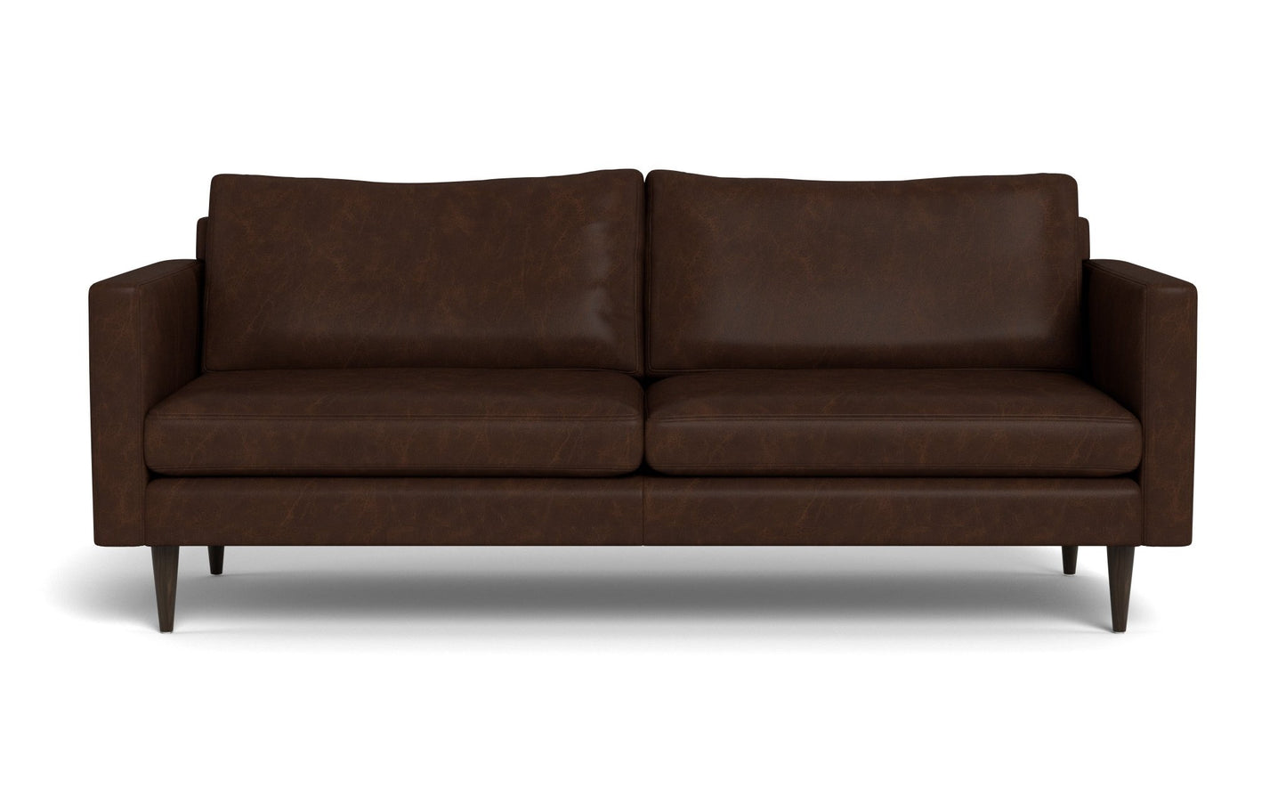 Wallace Leather Untufted Sofa
