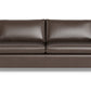 Wallace Leather Untufted Twin Sleeper Sofa