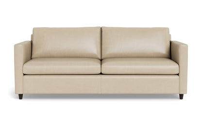 Wallace Leather Untufted Twin Sleeper Sofa