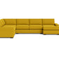 Mas Mesa Corner Sectional w. Right Chaise - Bella Gold