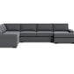Mas Mesa Corner Sectional w. Right Chaise - Bennett Charcoal