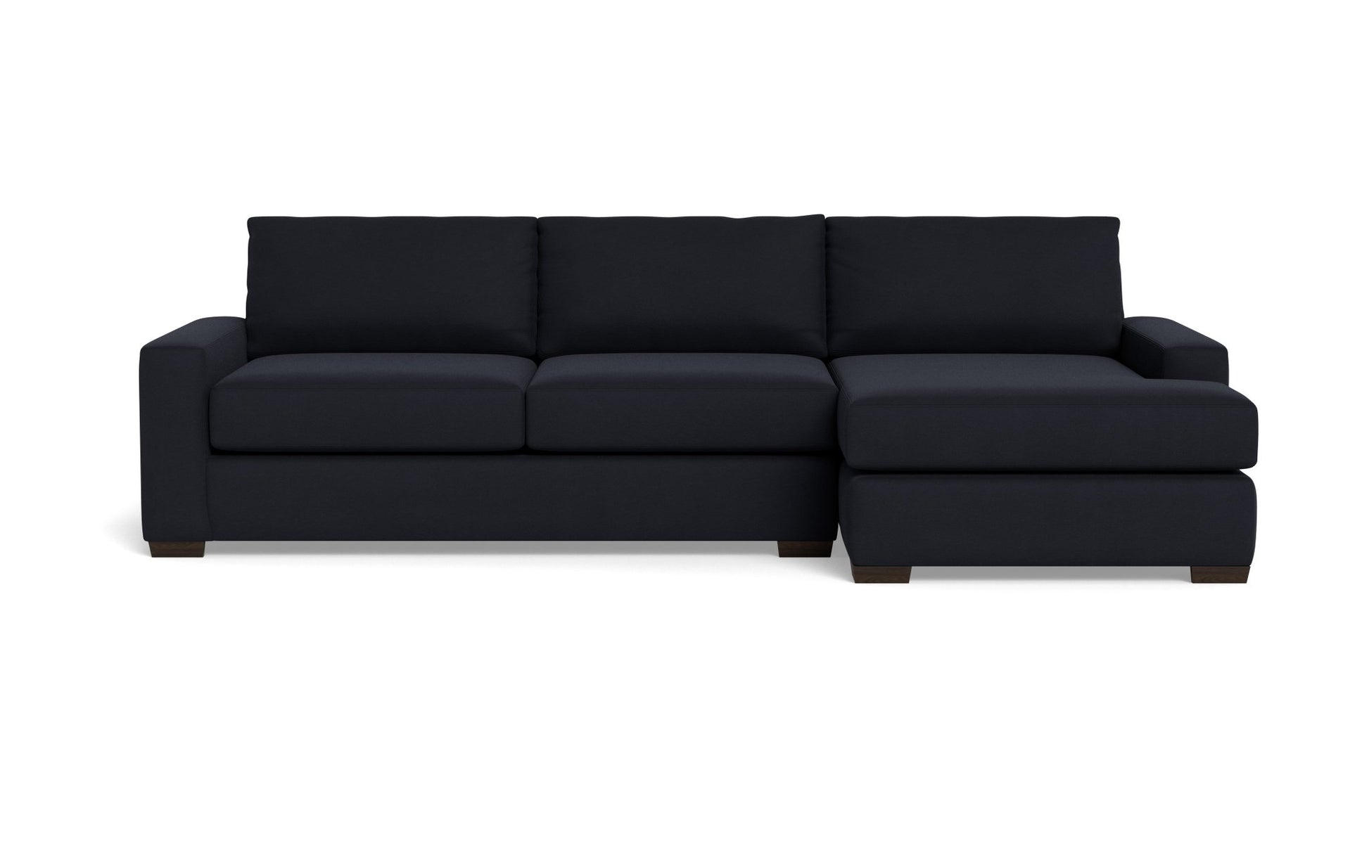 Mas Mesa Right Chaise Sectional - Bella Black