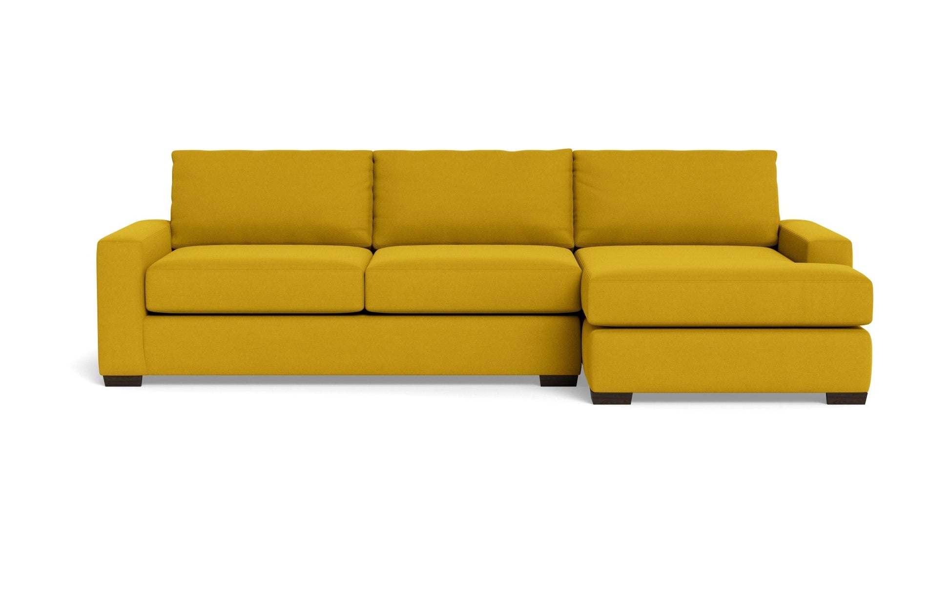 Mas Mesa Right Chaise Sectional - Bella Gold