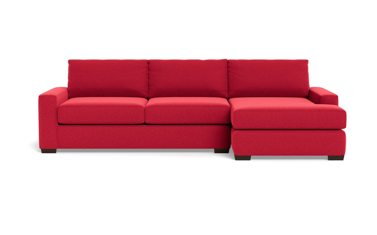 Mas Mesa Right Chaise Sectional - Bennett Red