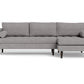 Ladybird Right Chaise Sectional - Merit Graystone