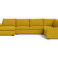 Mesa Corner Sectional w. Left Chaise - Bella Gold