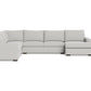 Mesa Corner Sectional w. Right Chaise - Bella Grey