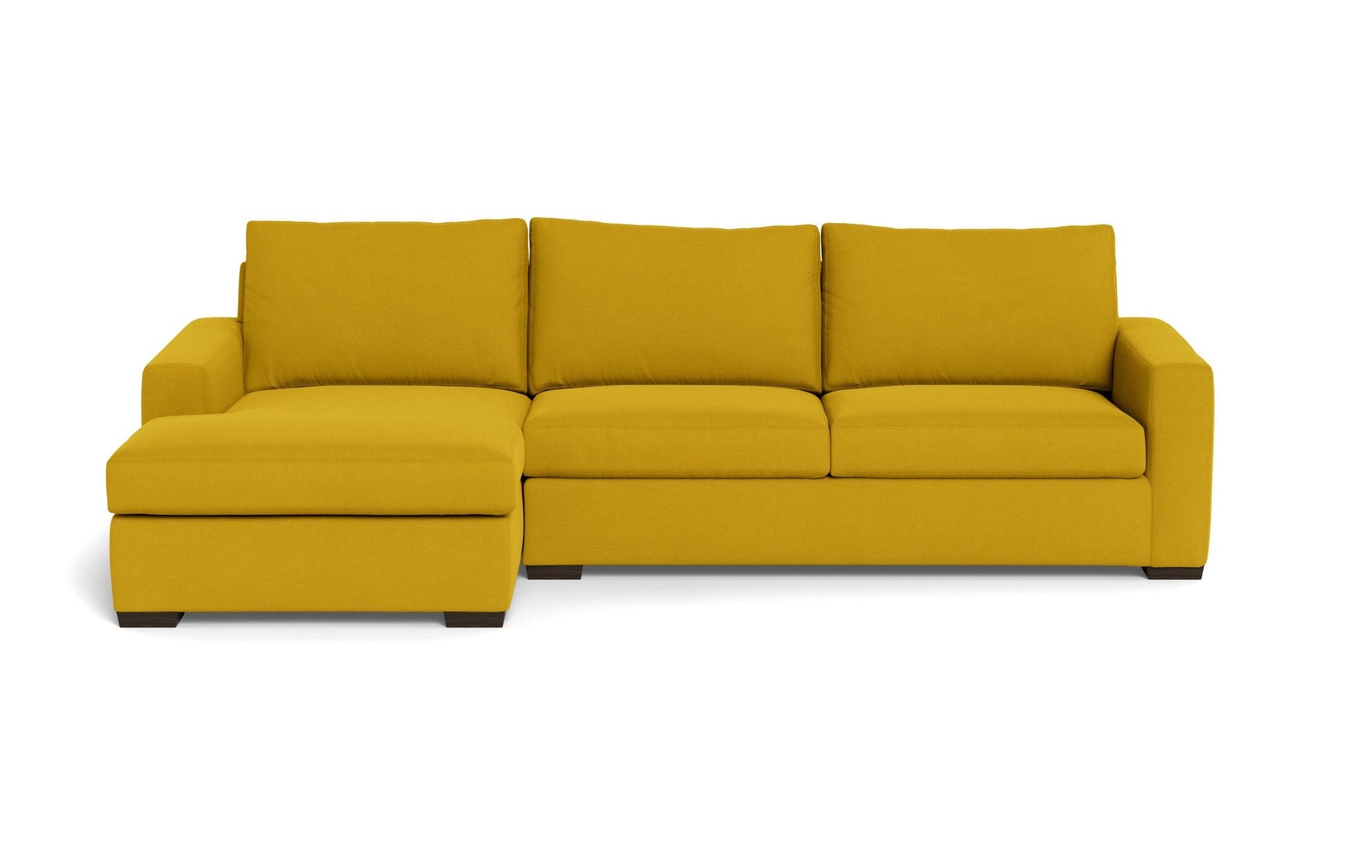 Mesa Left Chaise Sectional - Bella Gold