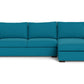 Mesa Right Chaise Sectional - Bella Peacock