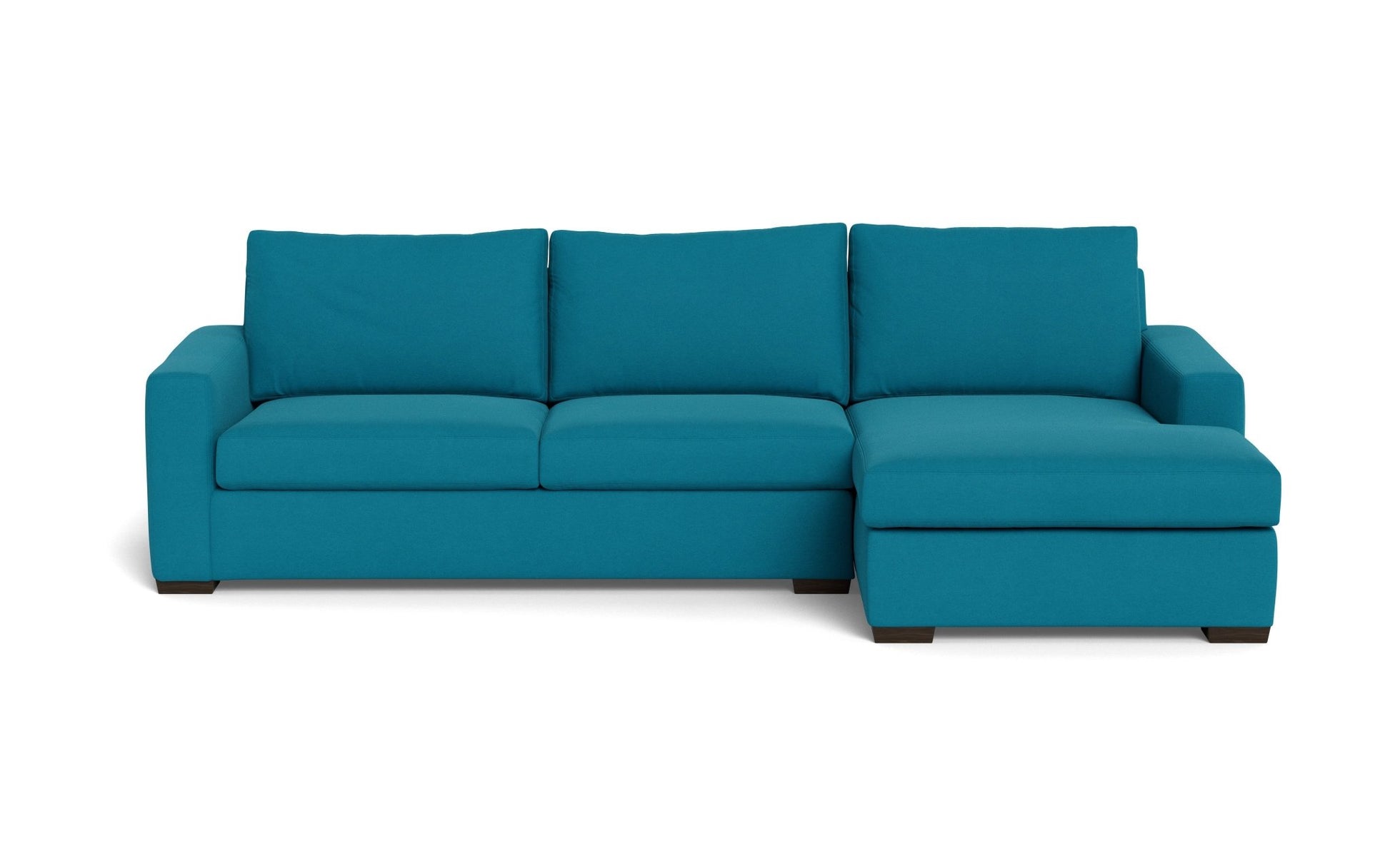 Mesa Right Chaise Sectional - Bella Peacock