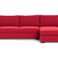 Mesa Right Chaise Sectional - Bennett Red