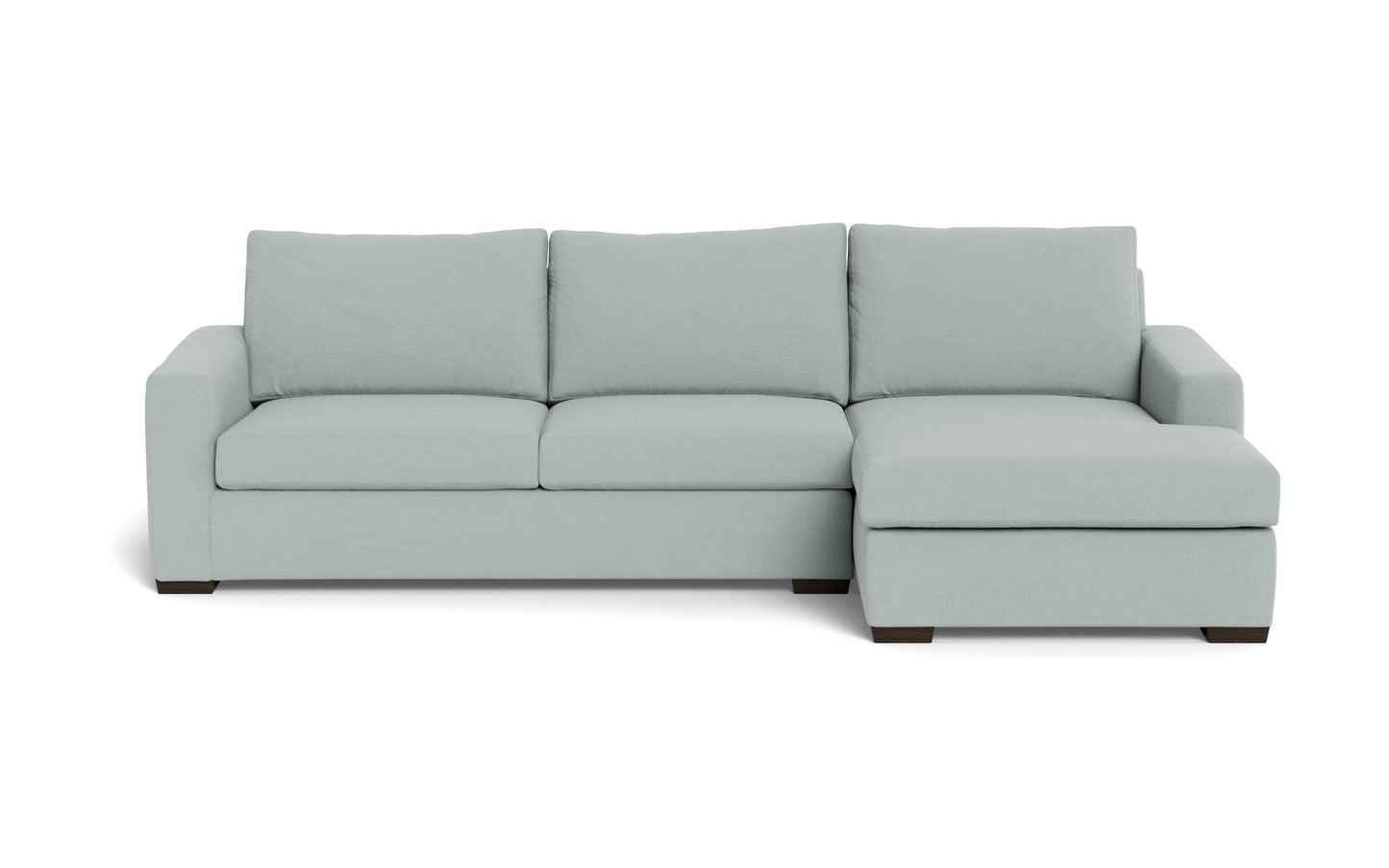 Mesa Right Chaise Sectional - Peyton Light Blue