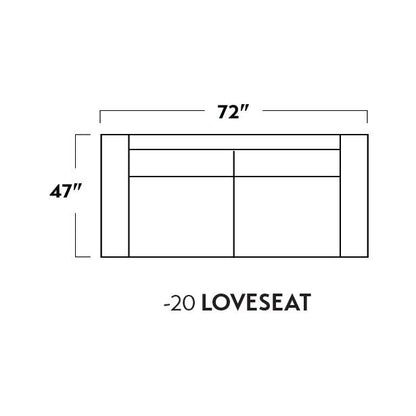 Mas Mesa Deep Loveseat