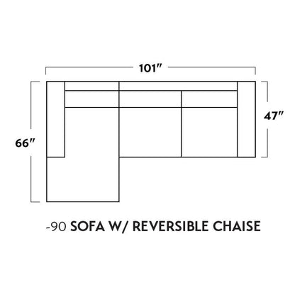 Mas Mesa Deep Reversible Sofa Chaise