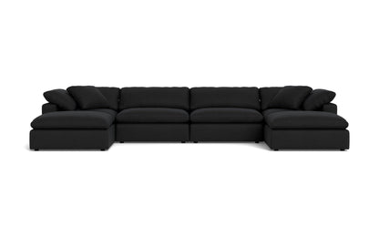 Fluffy 4 Piece Sectional W/Double Otto