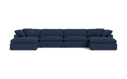 Fluffy 4 Piece Sectional W/Double Otto