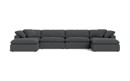 Fluffy 4 Piece Sectional W/Double Otto