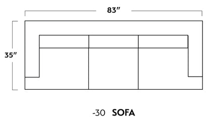 Rainey 83" Sofa - Elliot Avocado