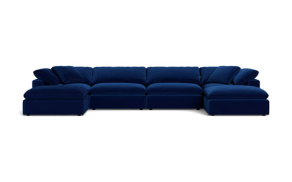 Fluffy 4 Piece Sectional W/Double Otto