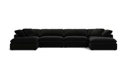 Fluffy 4 Piece Sectional W/Double Otto