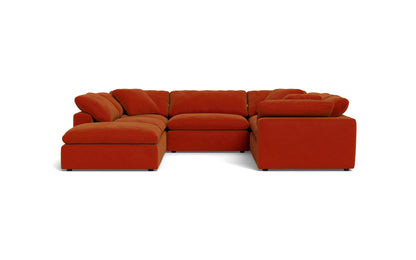 Fluffy 6 Piece Sectional W/Ottoman