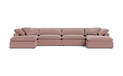 Fluffy 4 Piece Sectional W/Double Otto