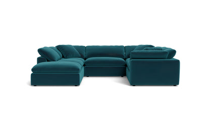 Fluffy 6 Piece Sectional W/Ottoman