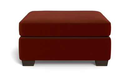 Track Cocktail Ottoman - Superb Rust