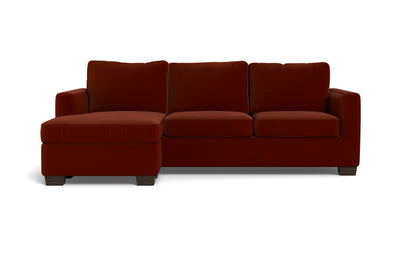 Track 87" Reversible Sofa Chaise - Superb Rust