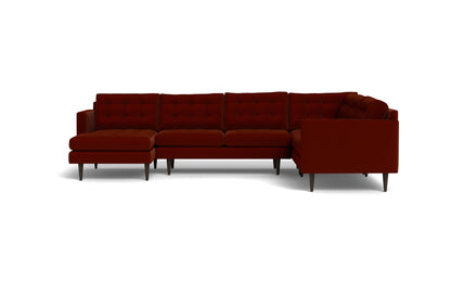 Wallace 131" Corner Sectionals w. Left Chaise - Superb Rust