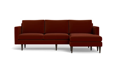 Wallace 98" Untufted Reversible Chaise Sofa - Superb Rust