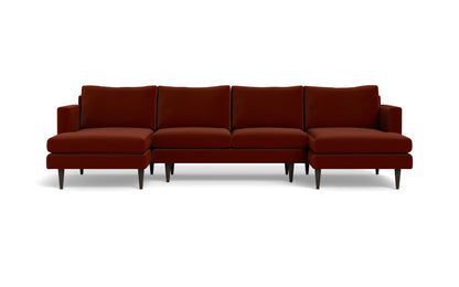 Wallace Untufted Double Chaise U Sectional