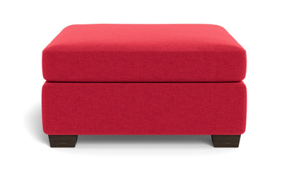 Track Cocktail Ottoman - Bennett Red