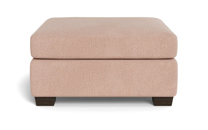 Track Cocktail Ottoman - Elliot Blush