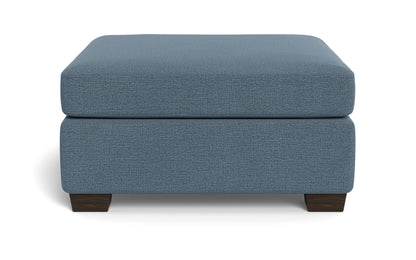 Track Cocktail Ottoman - Elliot French Blue