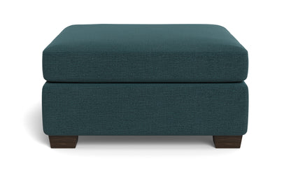 Track Cocktail Ottoman - Elliot Teal