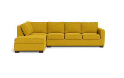 Track 121" Left Chaise Sleeper Sectional - Sorrento Sunflower