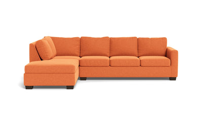 Track 121" Left Chaise Sleeper Sectional - Bennett Orangeade