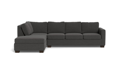 Track 121" Left Chaise Sleeper Sectional - Curious Charcoal