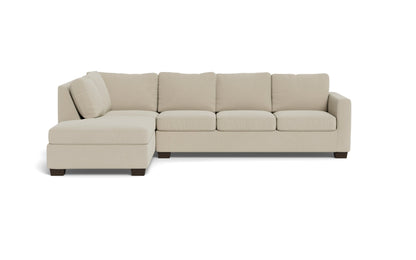 Track 121" Left Chaise Sleeper Sectional - Curious Pearl