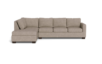 Track 121" Left Chaise Sleeper Sectional - ELLIOT PEBBLE