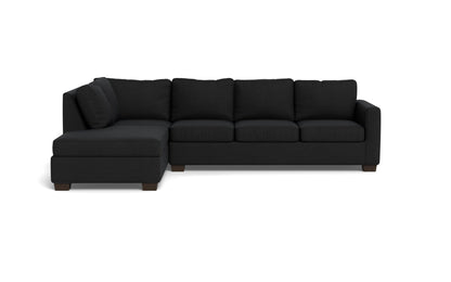 Track 121" Left Chaise Sleeper Sectional - Merit Onyx