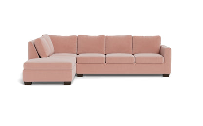 Track 121" Left Chaise Sleeper Sectional - Superb Blush